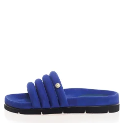 Dame Leafs Suede Sliders 1201 Elektrisk Blå