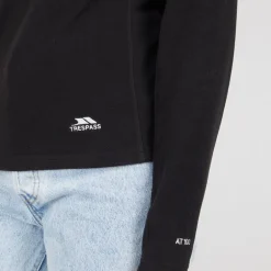 Dame Shiner 1/​2 Lynlås Mikro Fleece Sort