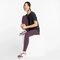 Dame Slanke NB Dry Højtaljede Tætsiddende Leggings Blomme Brun