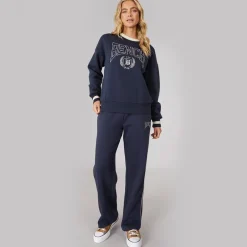 Dame Sura Bred Ben Joggingbukser Navy