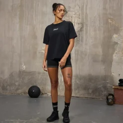 Dame T-shirt Sort
