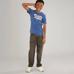 Drenge Atfal Tre Pakke T-shirts Colbalt Blå /​ Hvid /​ Navy Print
