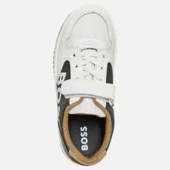 Drenge Logo Velcro Sko Hvide