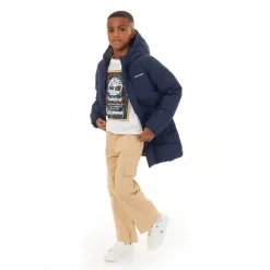 Drenge Otis Lang Puffer Jakke Blå Blazer