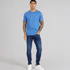 Duck And Cover Herre Maylead Sim Fit Jeans Mørk Vask