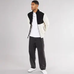 Herre Flame Fuld Zip Fleece Moonbeam