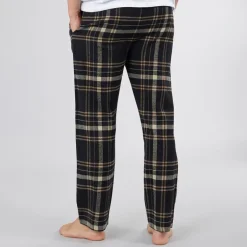 Herre Kaplan Flanelternede Lounge Bukser Sort /​ Taupe /​ Sten /​ Stengrå Tern