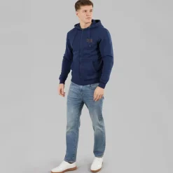 Herre lynlås hoodie Dress Blues