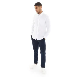 Herre Oxford Langærmet shirts Hvid