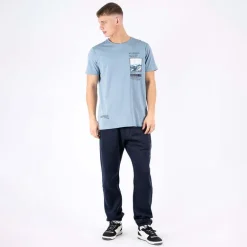 Herre Paul T-shirt Falmet Blå