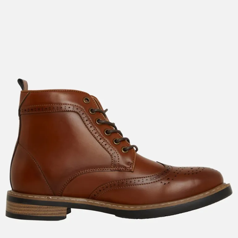 Herresko Templeton Brogue Støvler Brun Poleret
