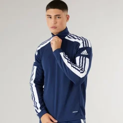 Herre Squadra 21 1/​4 Zip træningstop Navy/​Hvid