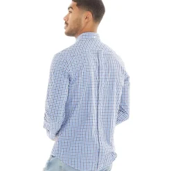 Herre Three Gingham Langærmet shirts Blå