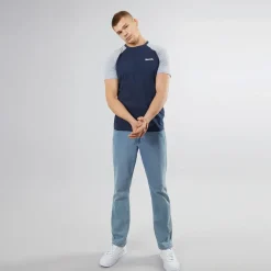 Herre Trova T-Shirts med 5-pak Sort/​Blå/​Burgunder Melange/​Jeans Melange/​Ecru Melange