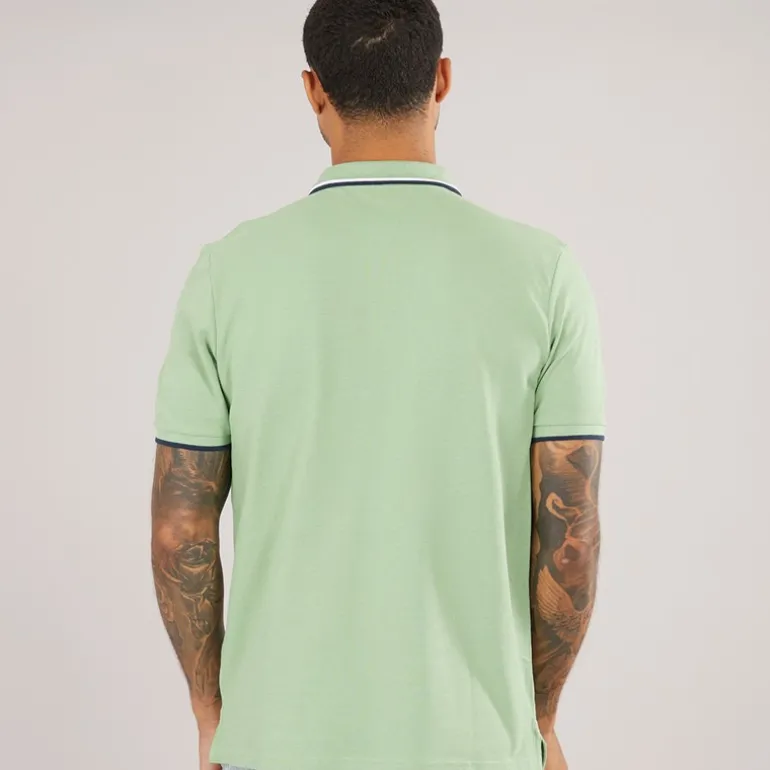 Herre Twin Tipped Polo Græs Grøn