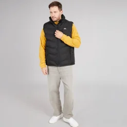 Herre Vatteret Vandafvisende Gilet Vest Sort