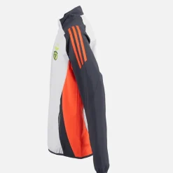 Junior Drenge SLB Benfica Præsentationsjakke Lys Solid Grå/​Semi Solar Orange Lgh Solid Grey/​Semi Solar Orange