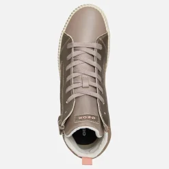 Junior Piger Mirroless Lyn Høj Top Træningssko Dark Beige