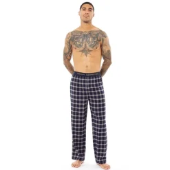 Mænd FC Flannel Bukser Marine/​Sten